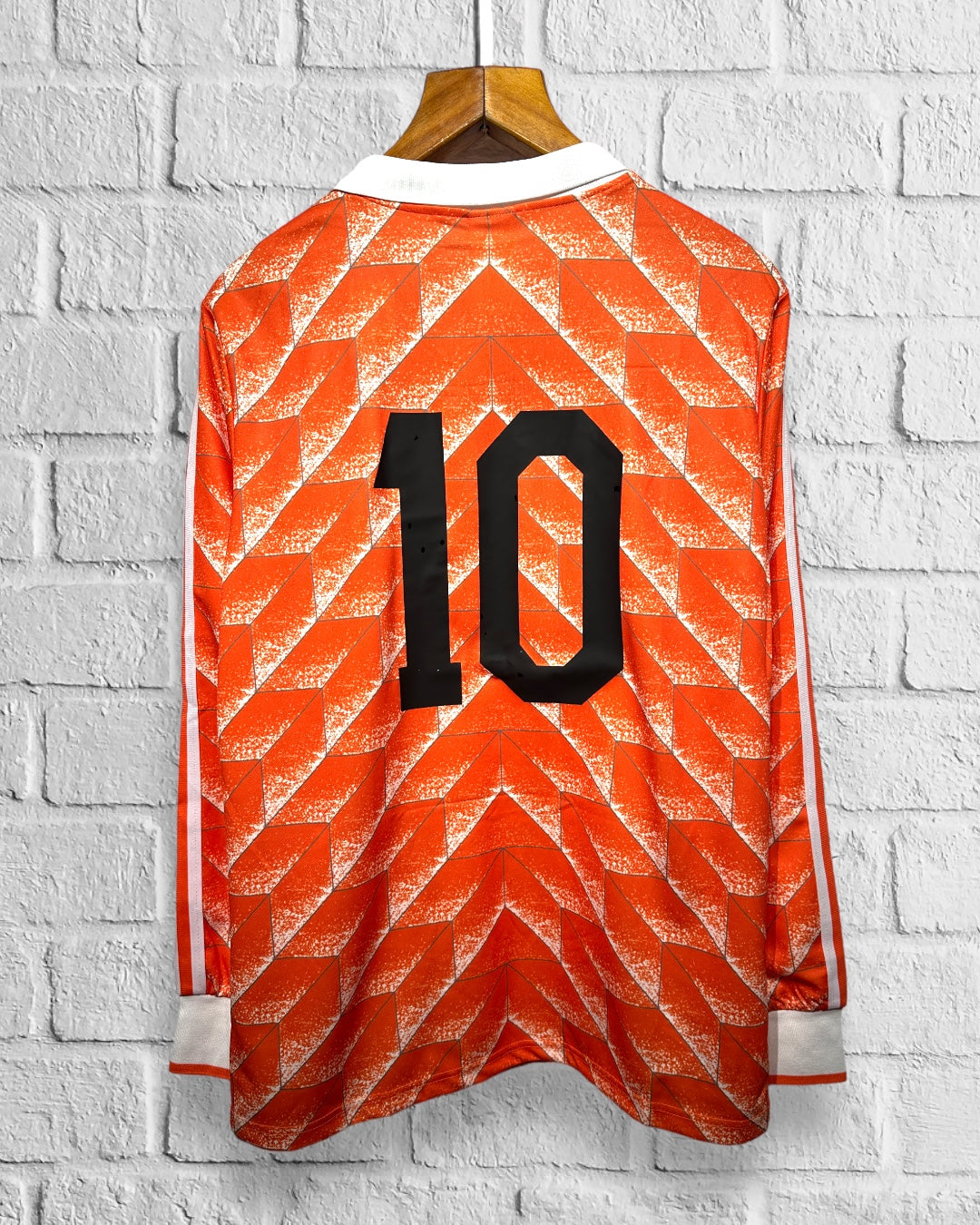 Jersey Retro Holanda 1988 Local Gullit Manga Larga dorsal