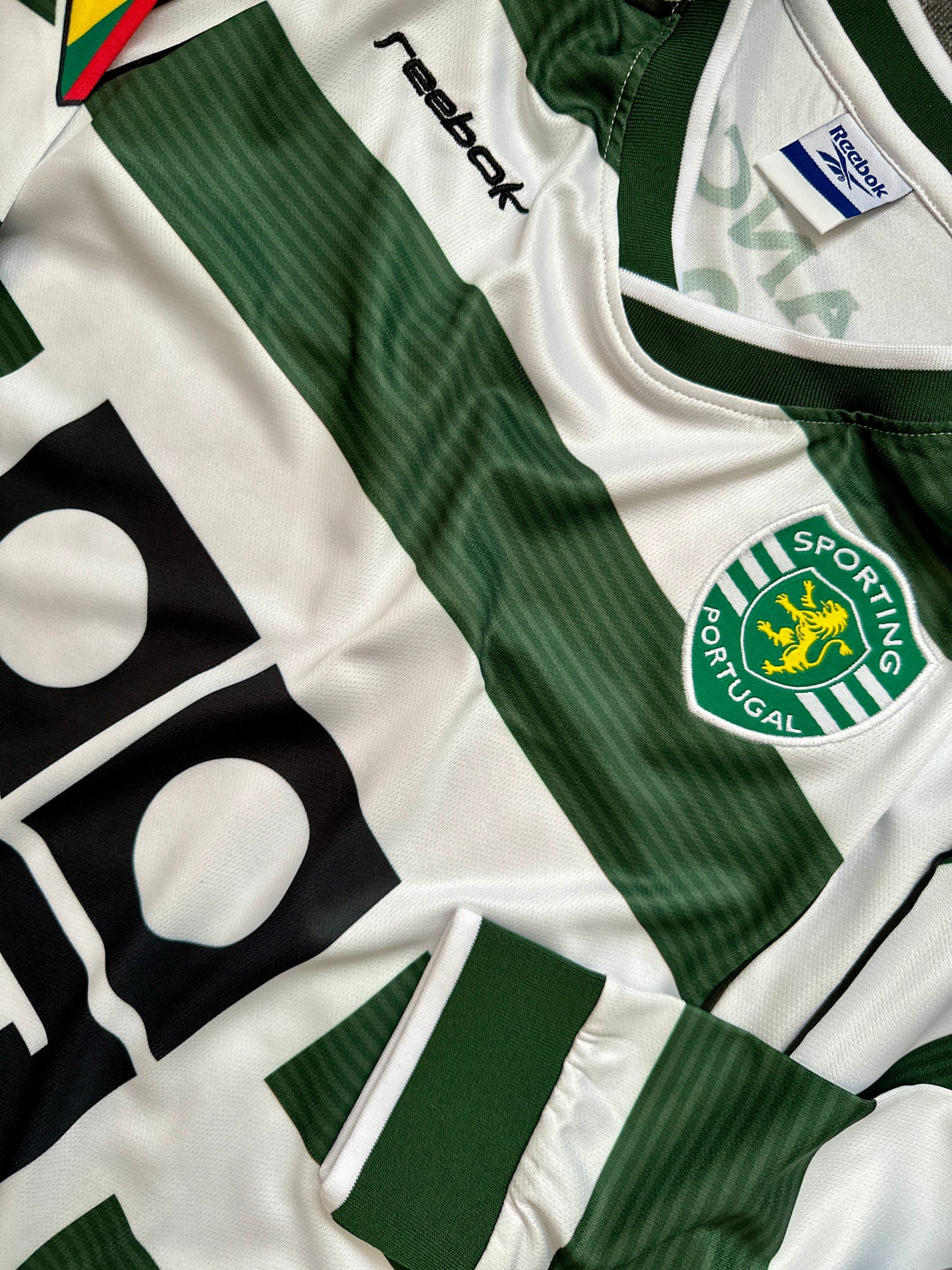 Jersey Retro Sporting de Lisboa 2001 2003 Cristiano Ronaldo Manga Larga