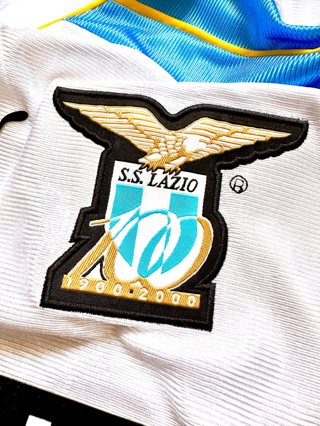 Jersey Retro Lazio 2000 2001 Visita Crespo escudo
