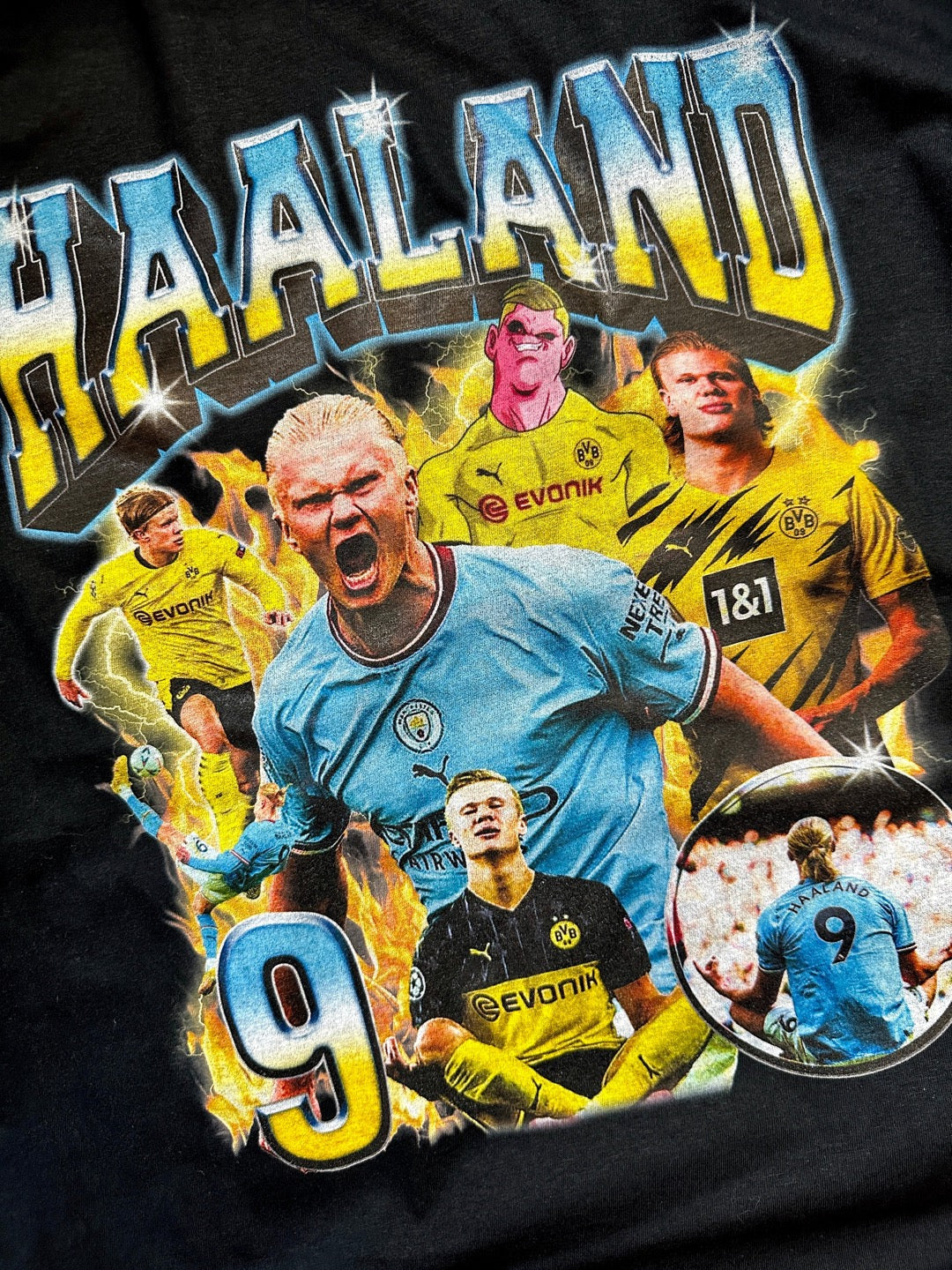 Playera futbol Bootleg Haaland "Androide"