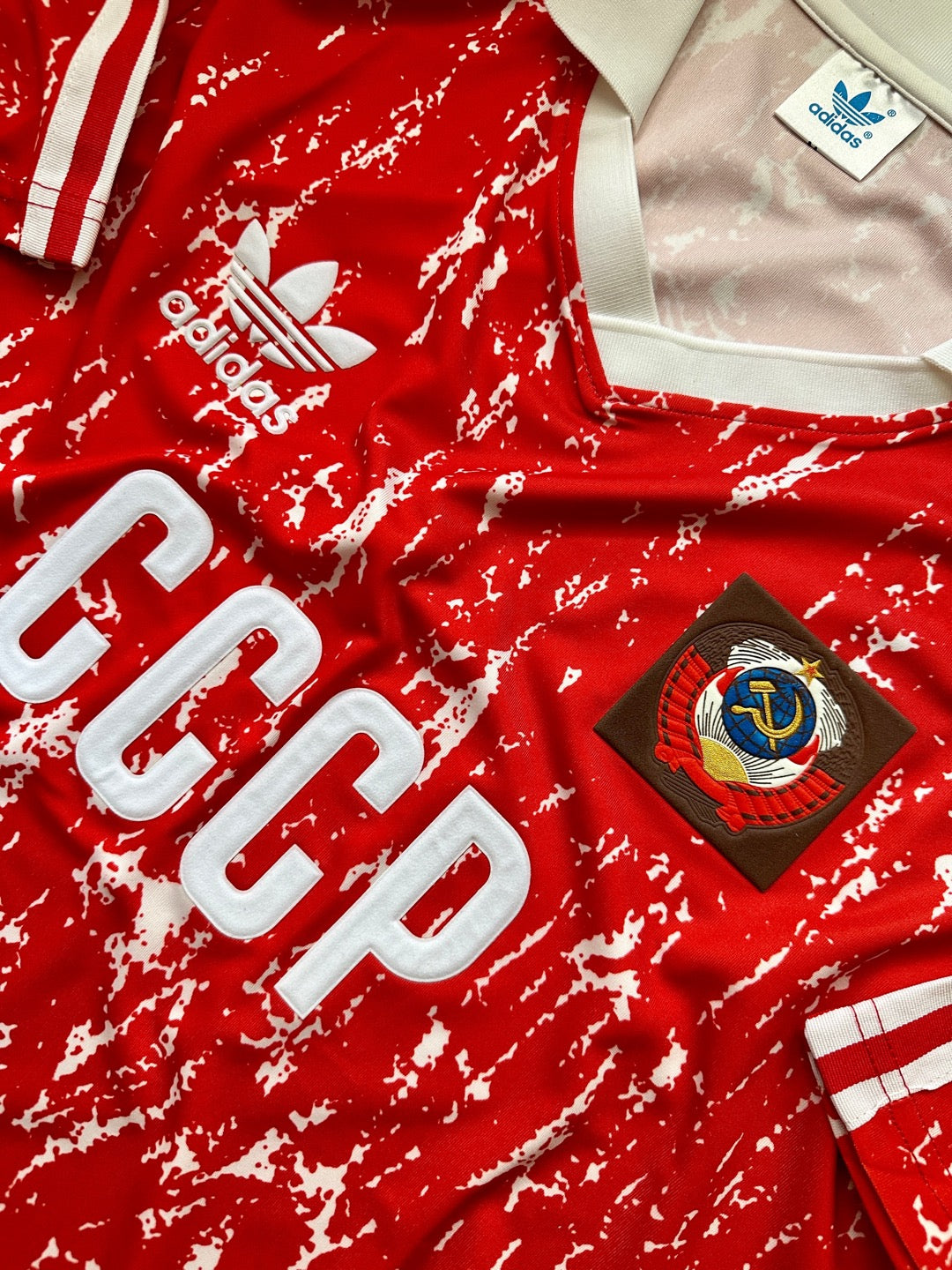 Jersey Retro Unión Soviética 1990 Local CCCP detalles