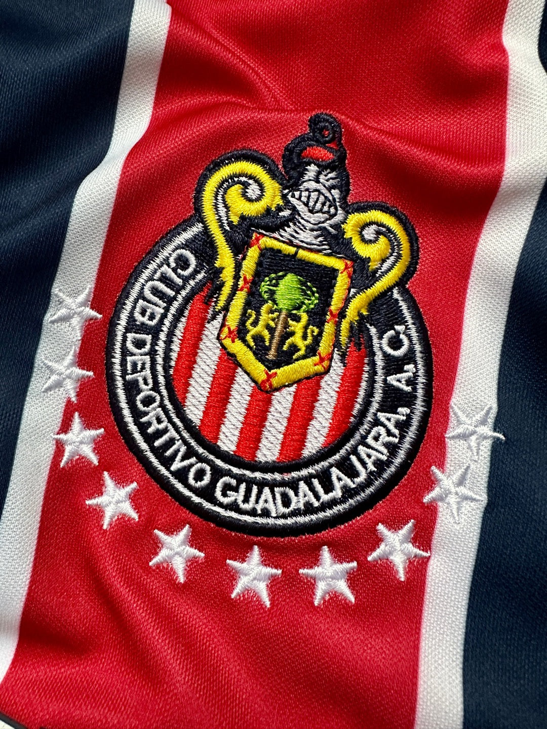 Jersey Retro Chivas Guadalajara 1997 Visitante escudo