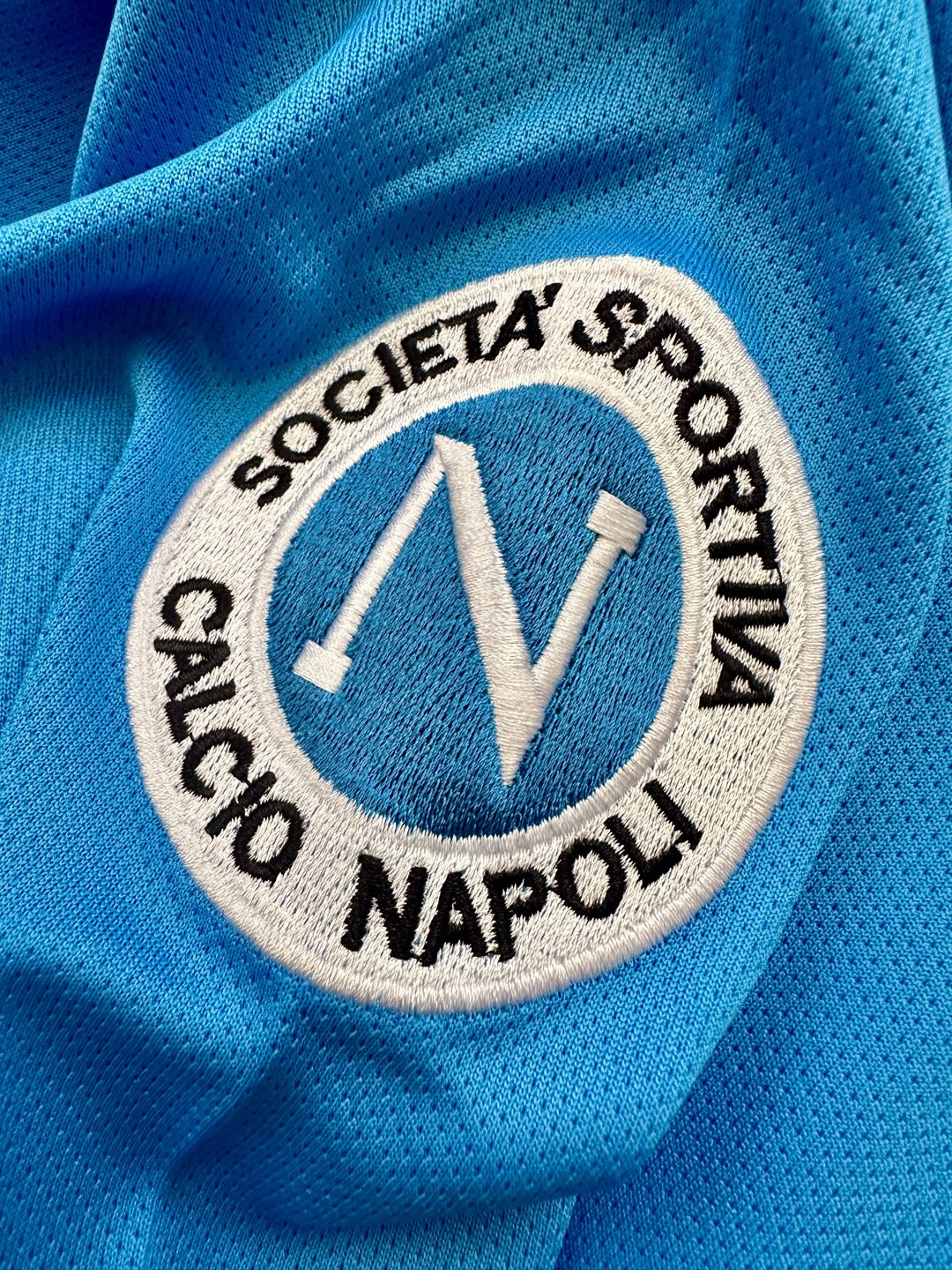 Jersey Retro Napoli 1987 1988 Local Maradona Manga Larga escudo
