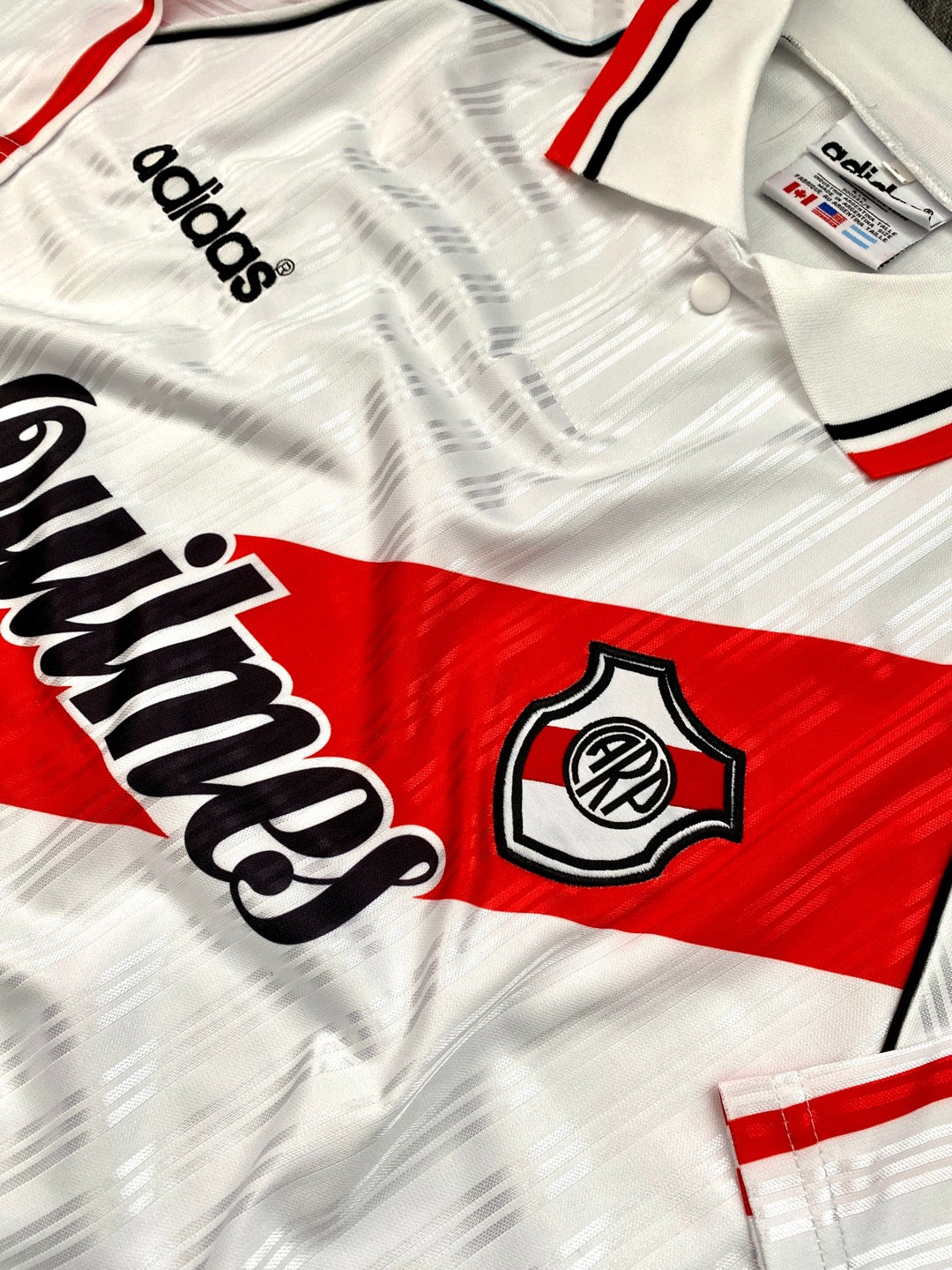 Jersey Retro River Plate 1995 1996 Local detalle