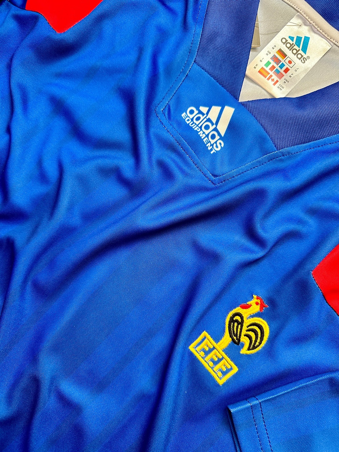 Jersey Retro Francia 1992 1994 Local detalle