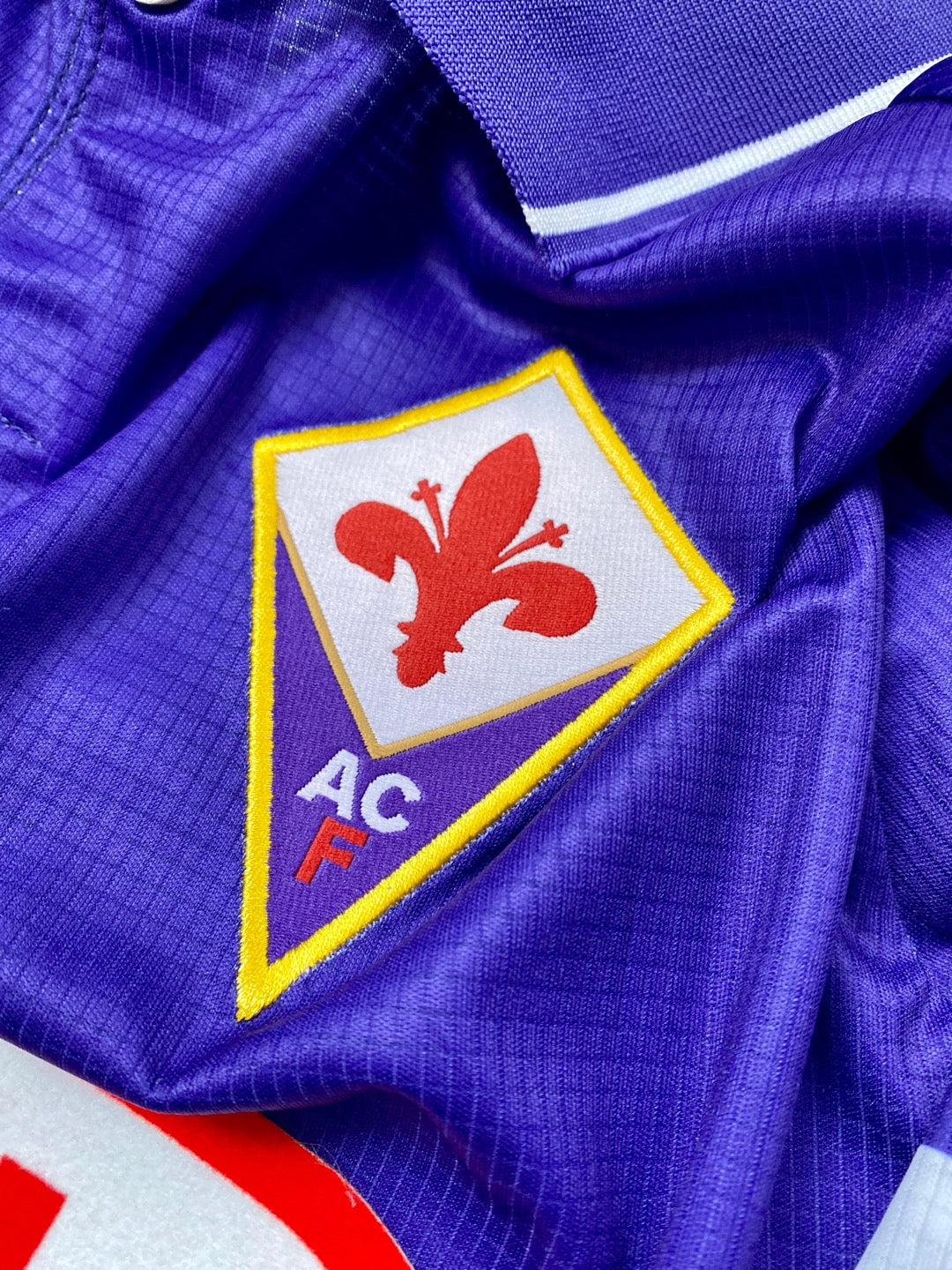 Jersey Retro Fiorentina 1998 1999 Local Batistuta Manga Larga escudo