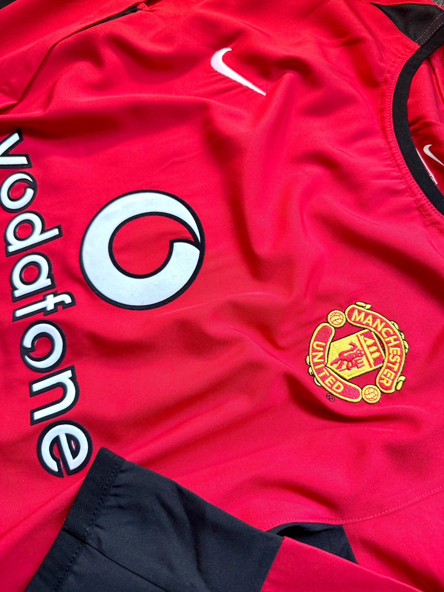 Jersey Retro Manchester United 2002 2003 2004 Local Ronaldo Manga Larga