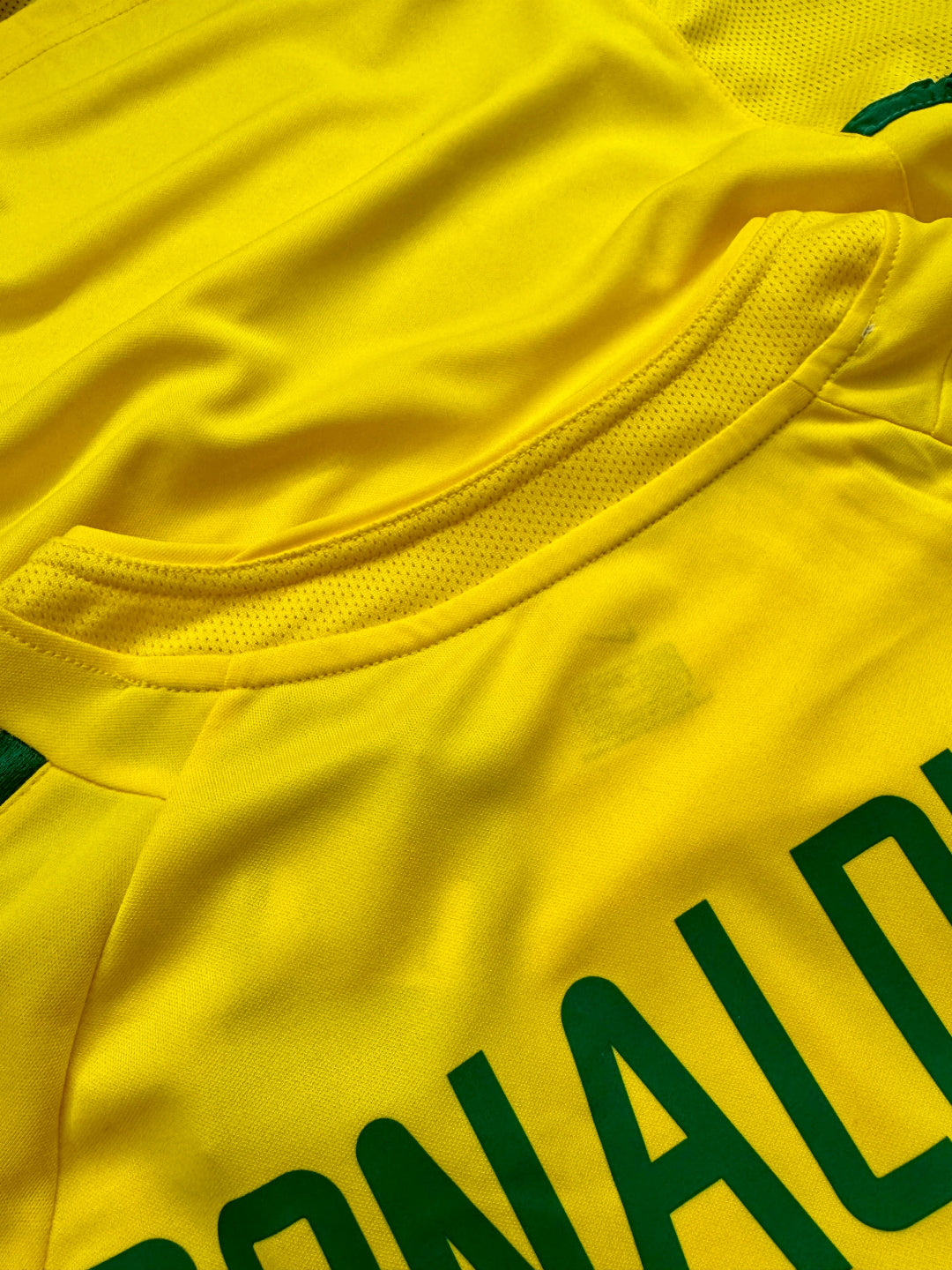 Jersey Retro Brasil 2002 Local Ronaldinho Campeón