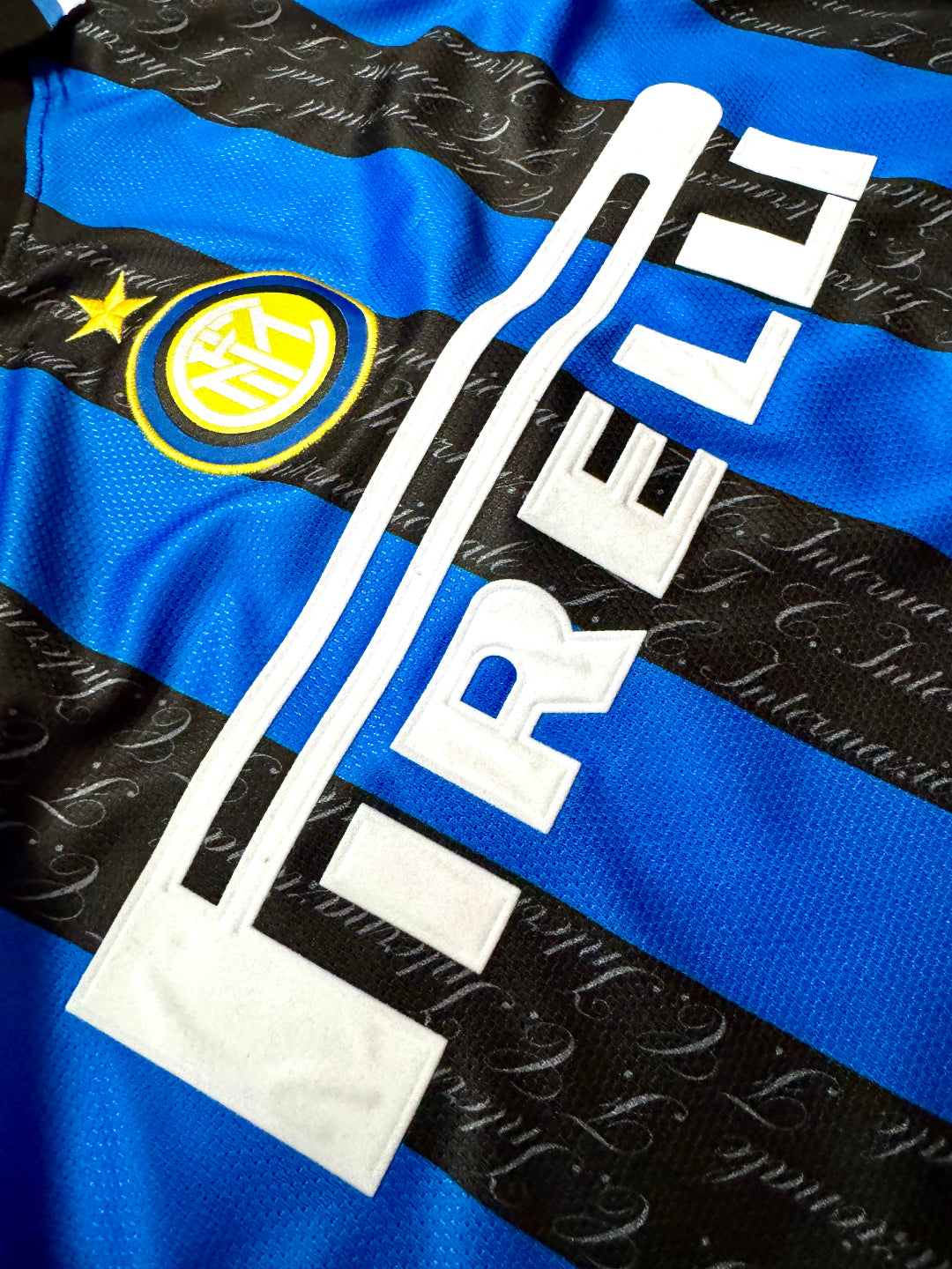 Jersey Retro Inter Milan 1997 1998 Local Ronaldo Manga Larga
