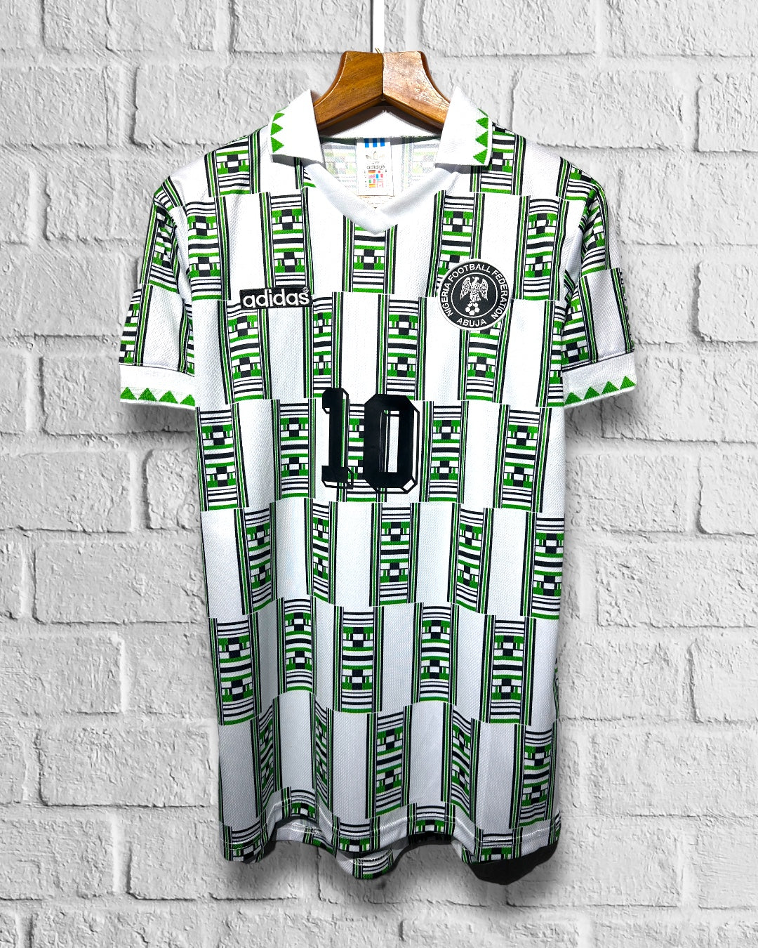 Jersey Retro Nigeria Copa Mundial USA 1994 Visita Okocha