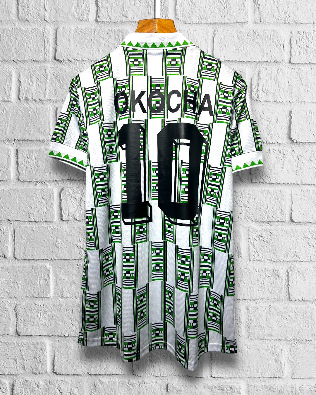 Jersey Retro Nigeria Copa Mundial USA 1994 Visita Okocha