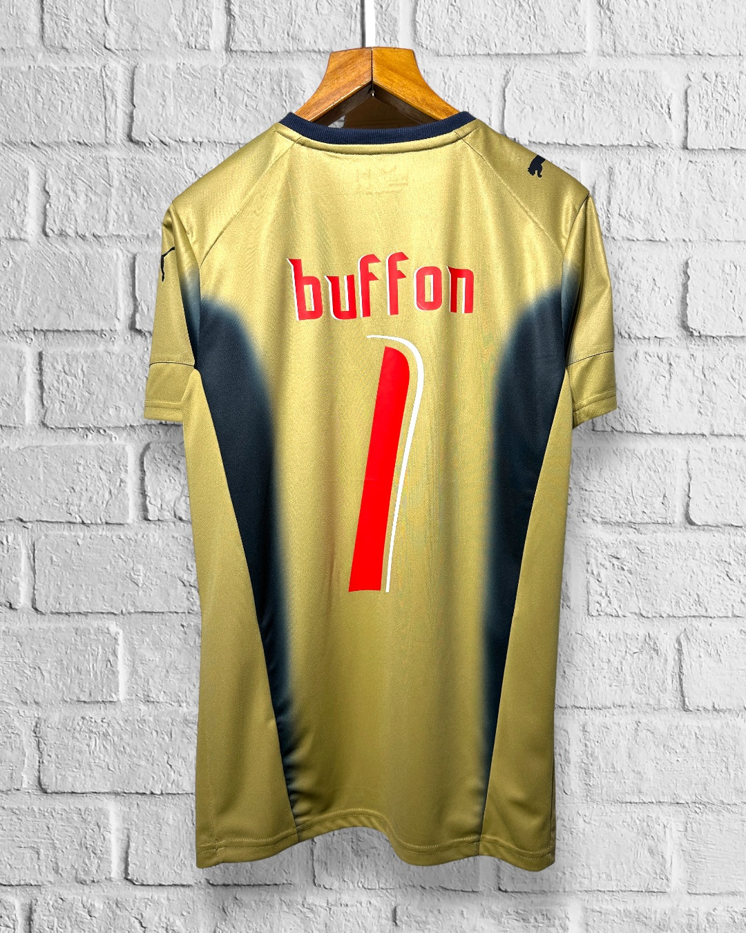 Jersey Retro Italia 2006 Portero Buffon Campeón del Mundo dorsal