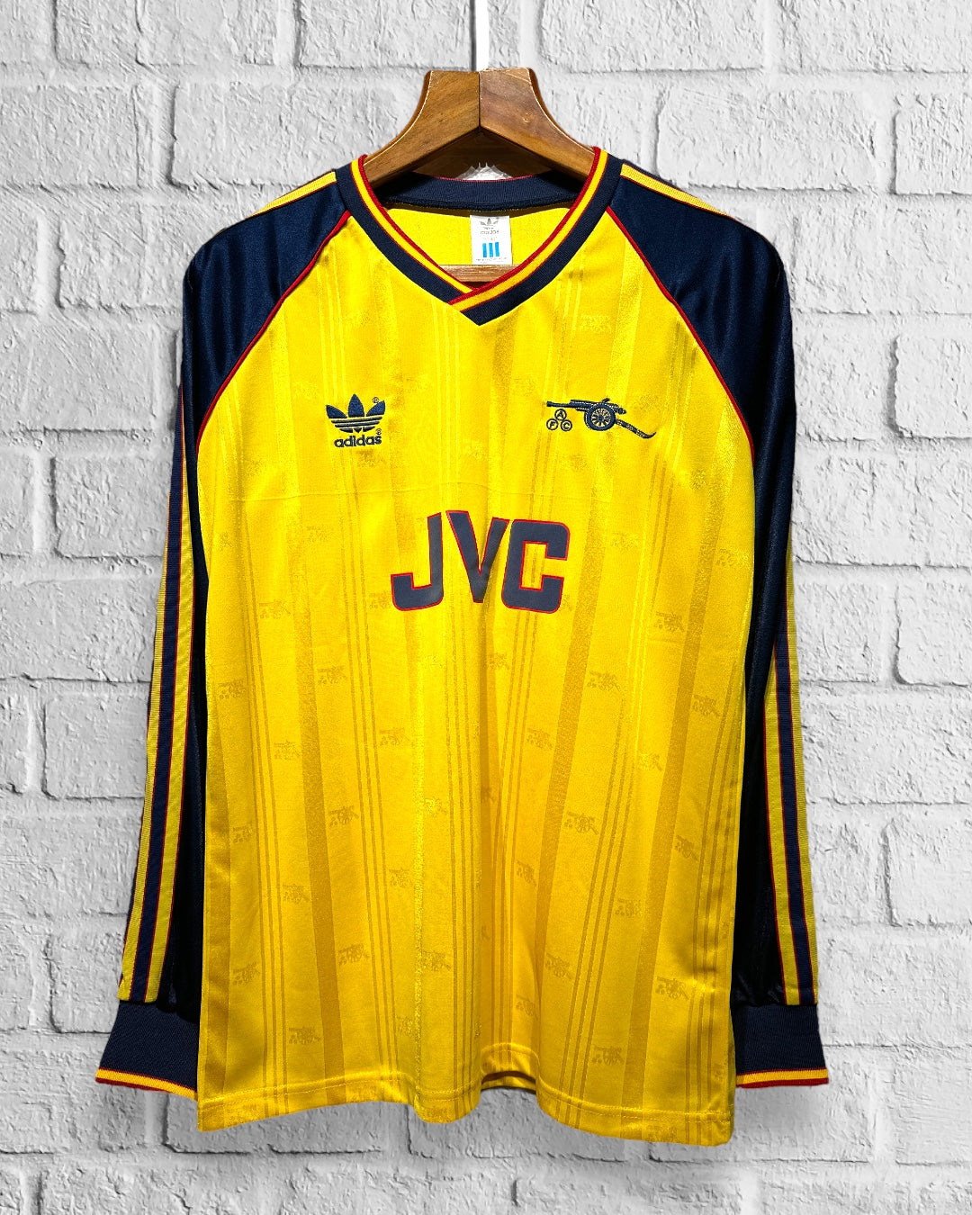 Jersey Retro Arsenal 1989 1991 Visitante Manga Larga