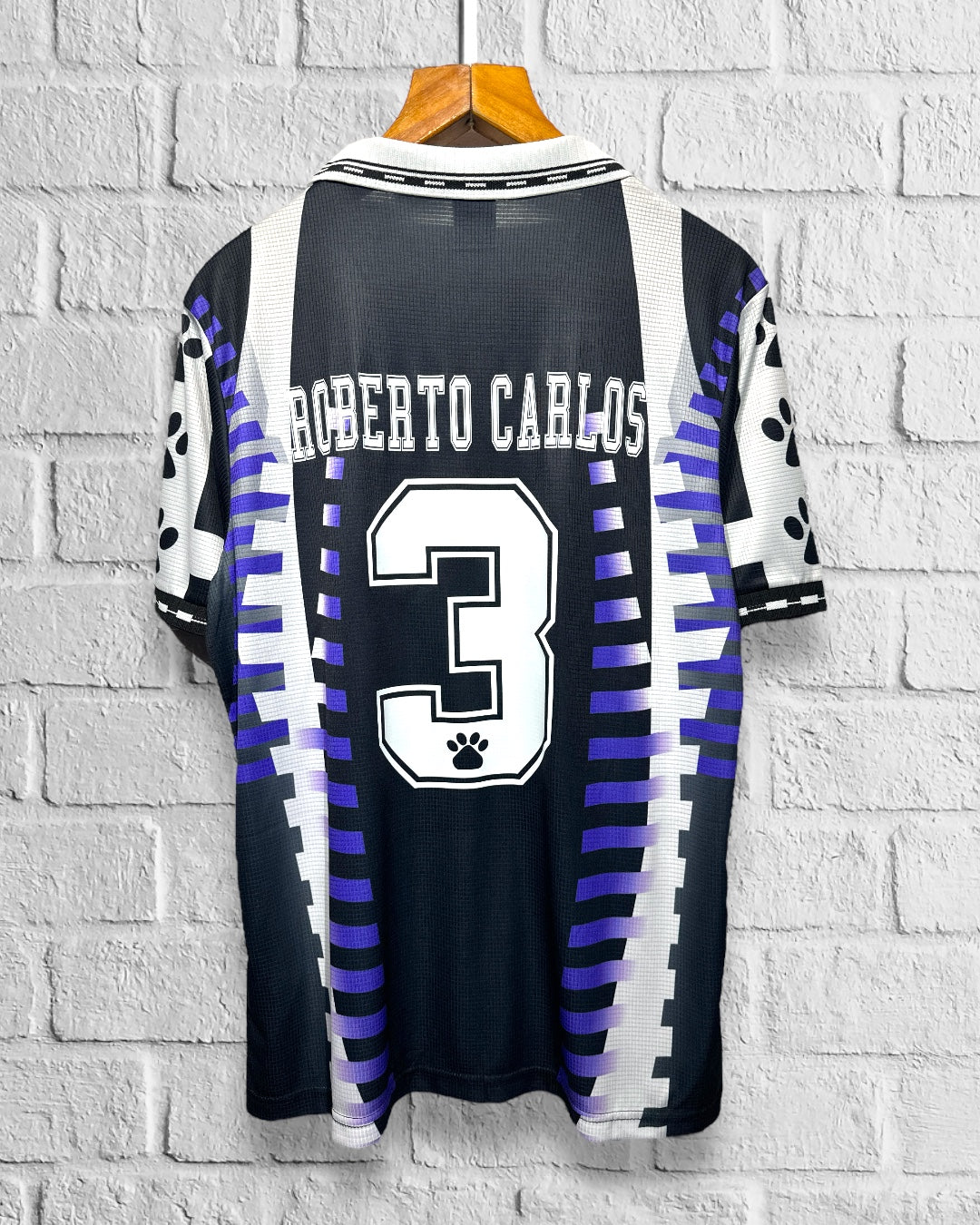 Jersey Retro Real Madrid 1997 1998 Tercero Roberto Carlos DORSAL