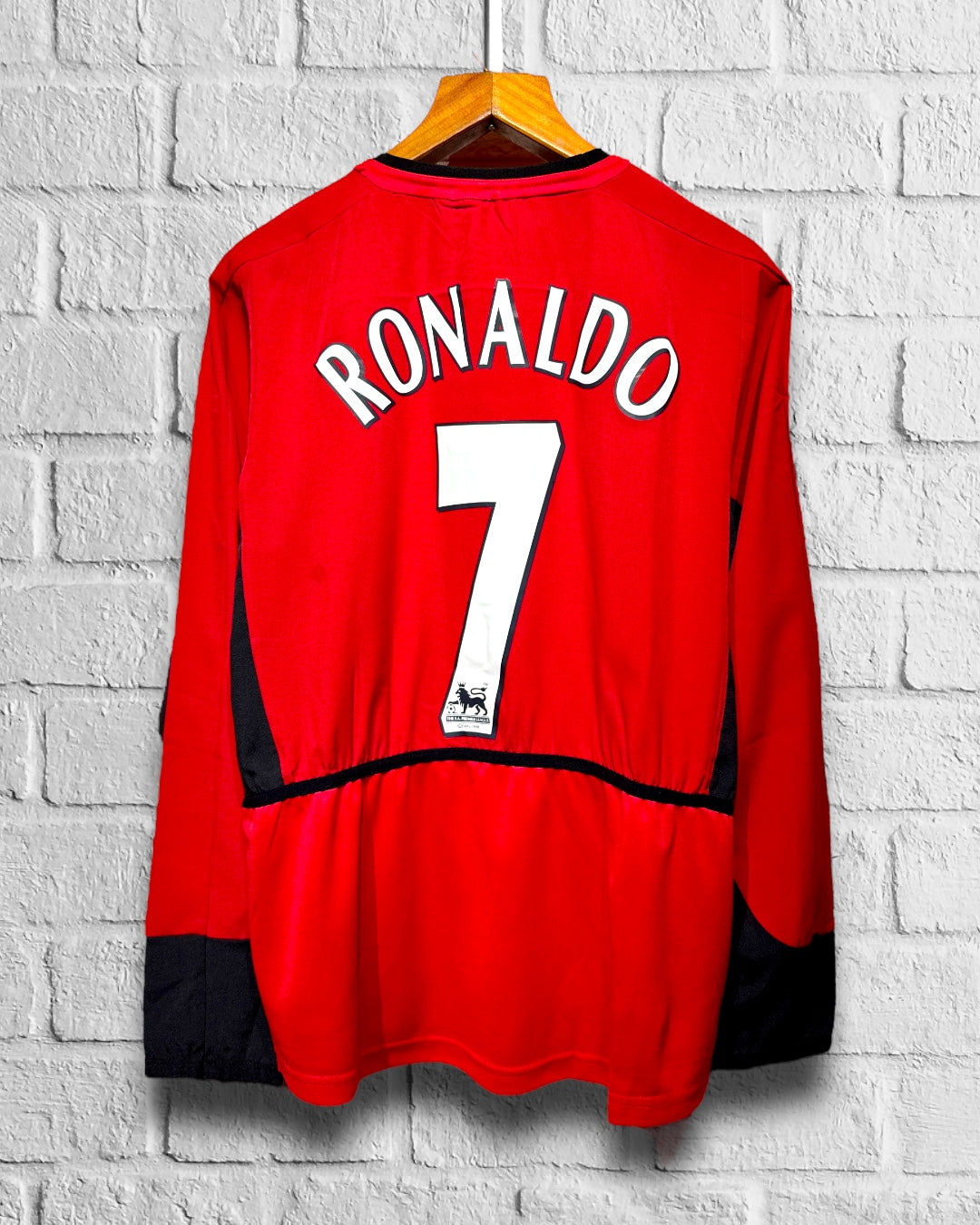 Jersey Retro Manchester United 2002 2003 2004 Local Ronaldo Manga Larga