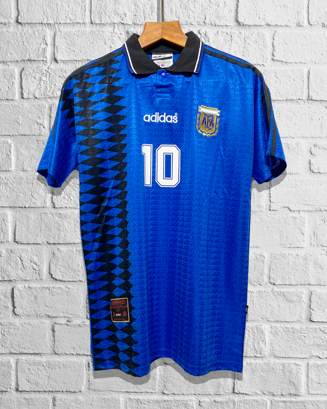 Jersey Retro Argentina copa mundial 1994 visitante Maradona frente