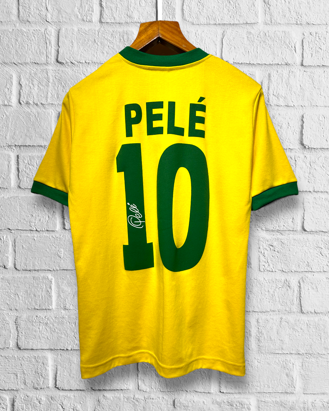 Jersey Retro Brasil 1970 Local Pelé dorsal