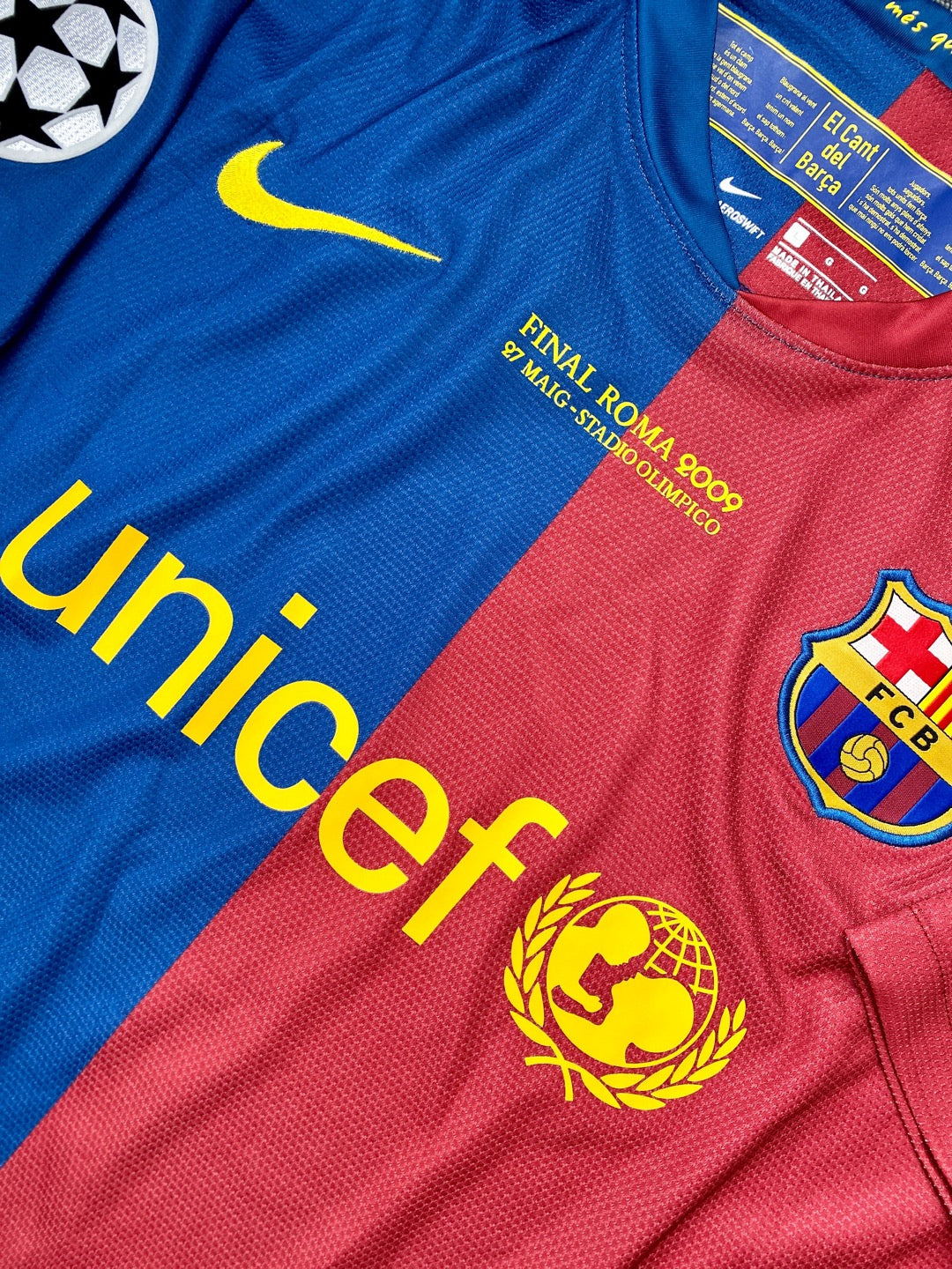 Jersey Retro Barcelona 2008 2009 Final Champions League DETALLE