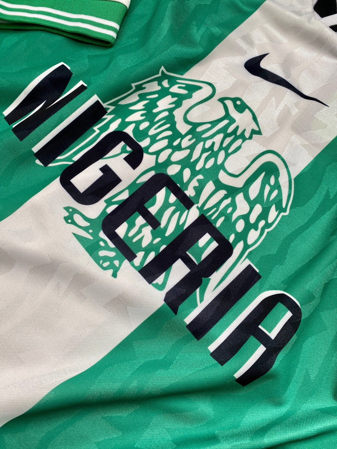 Jersey Retro Nigeria 1996 Local Juegos Olímpicos pecho