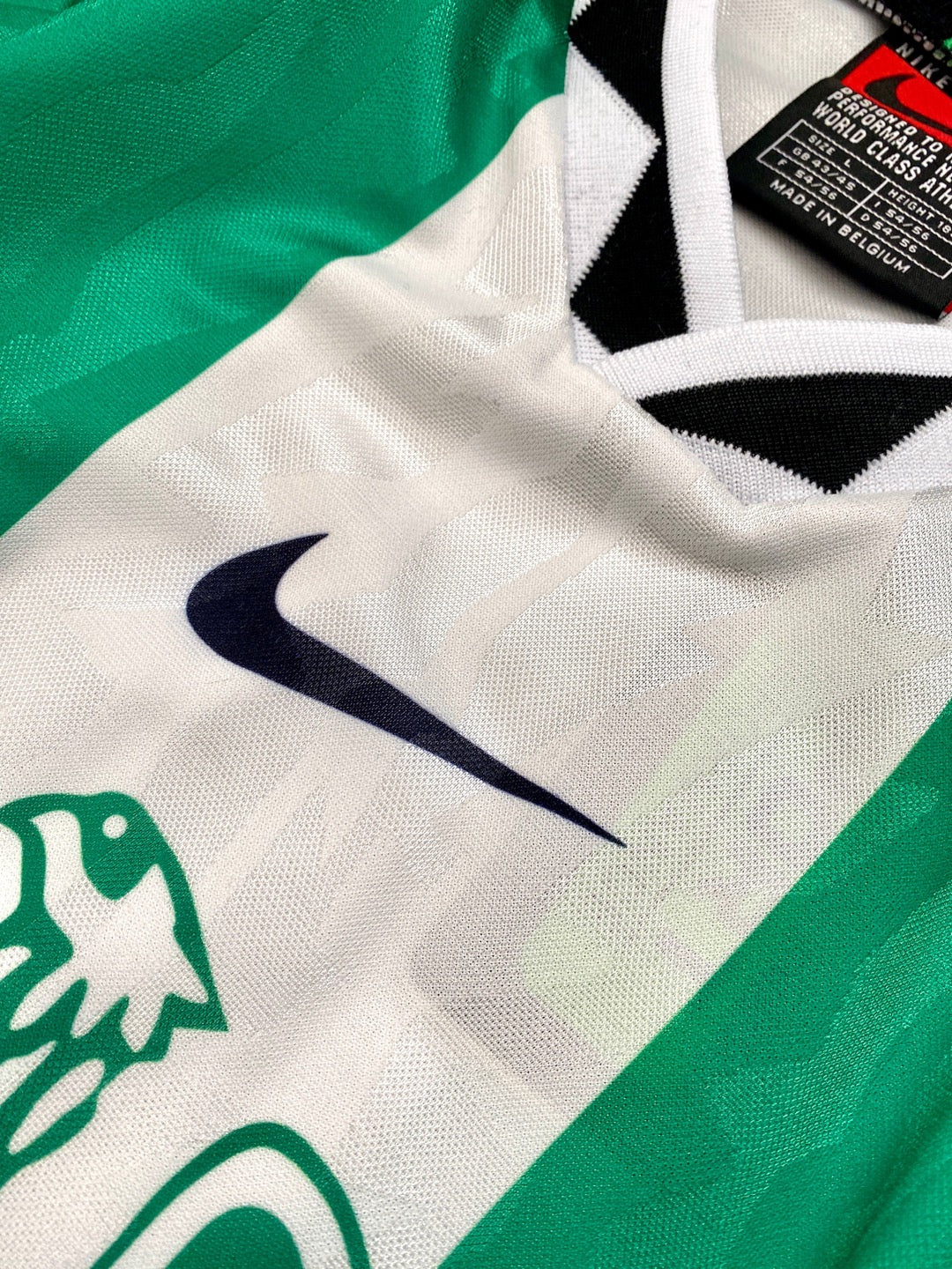 Jersey Retro Nigeria 1996 Local Juegos Olímpicos cuello