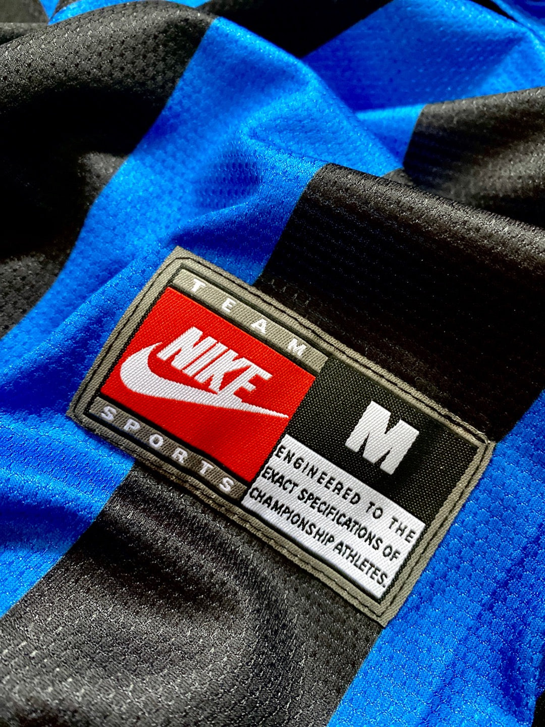 Jersey Retro Inter Milan 1998 1999 Local Ronaldo Manga Larga etiqueta
