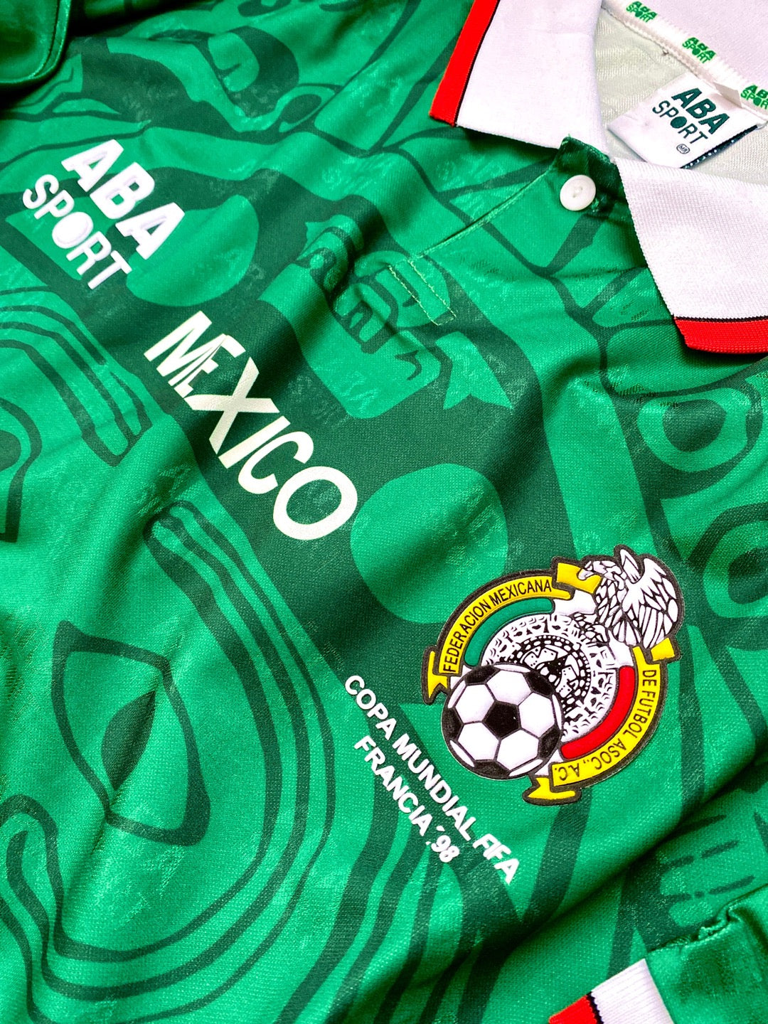 Jersey Retro México 1998 Local detalle