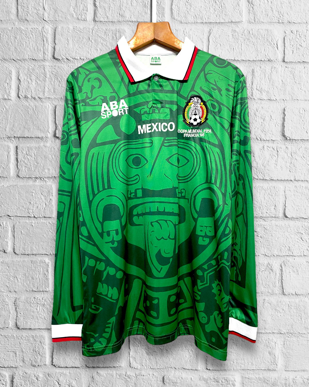 Jersey Retro México 1998 Local Manga Larga