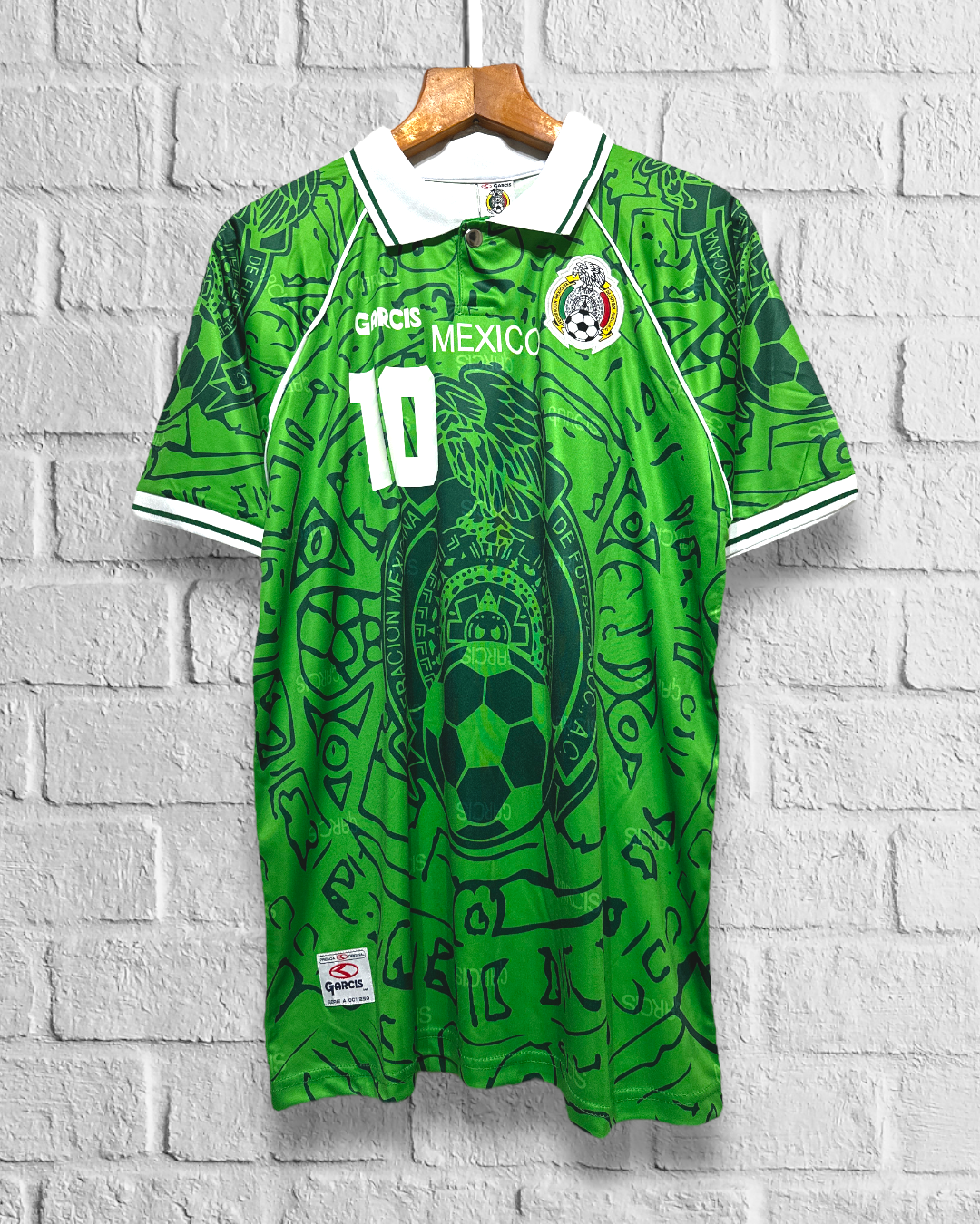 Jersey Retro México Confederaciones 1999 Local Cuauhtémoc Blanco