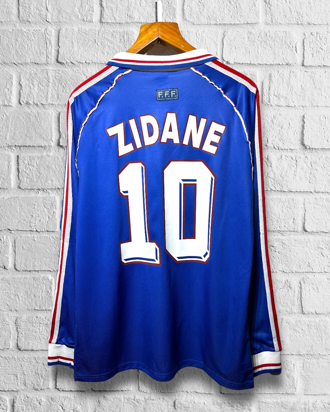 Jersey Retro Francia 1998 Local Manga Larga Zidane