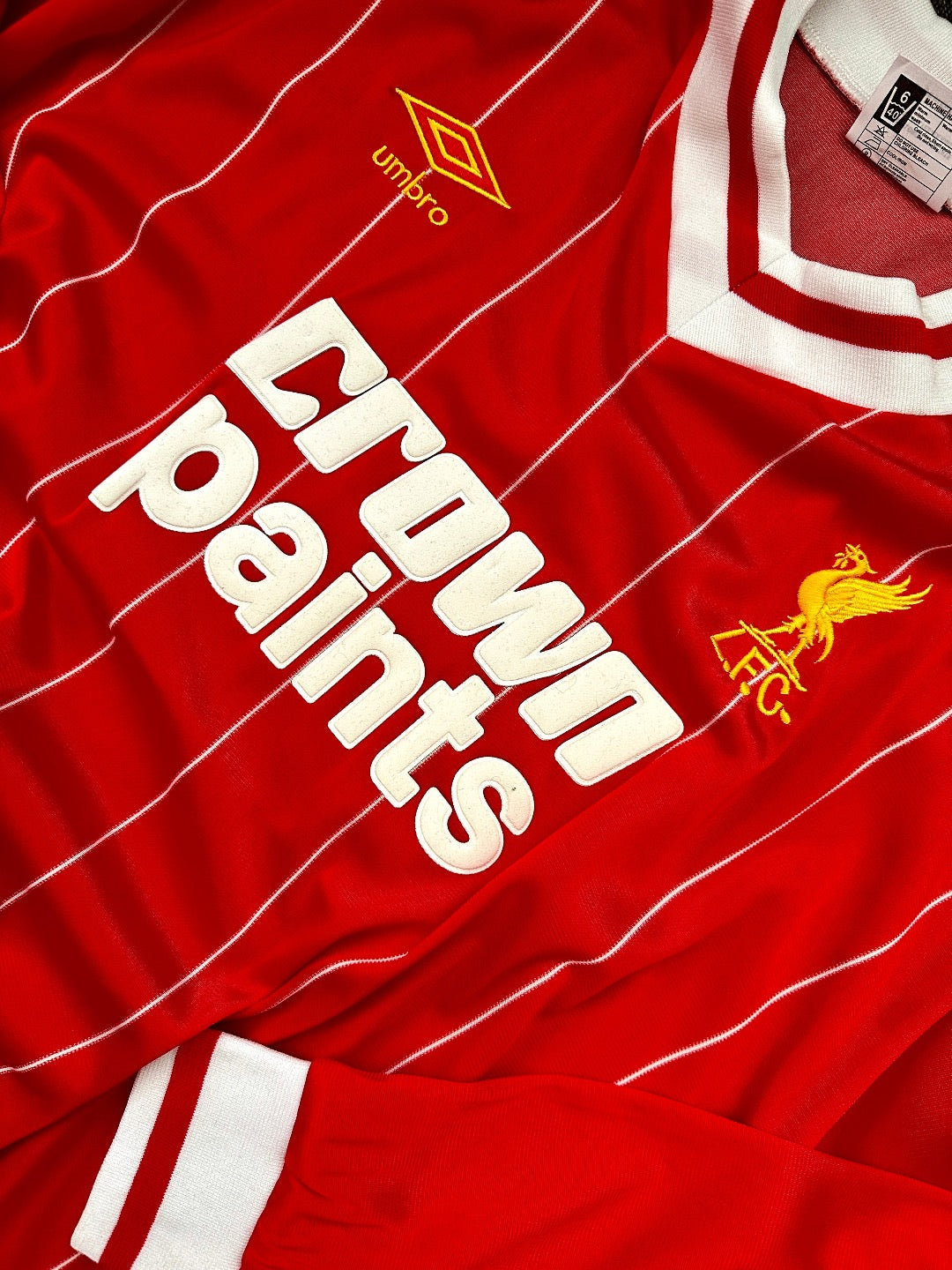 Jersey Retro Liverpool 1982 1983 Local Manga Larga detalle