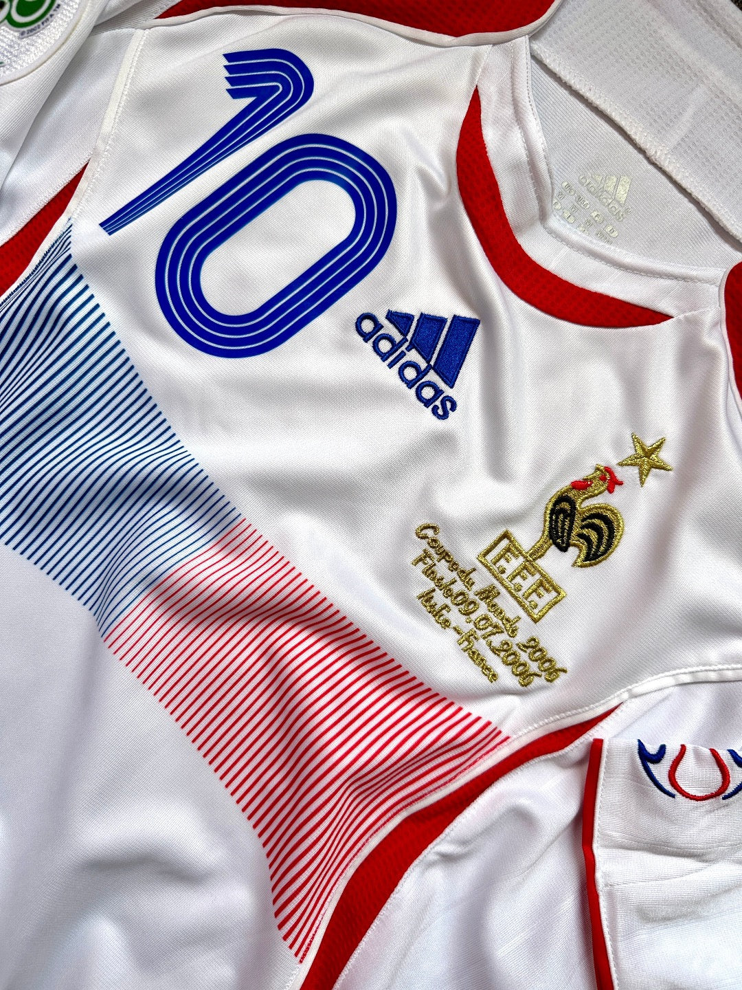 Jersey Retro Francia 2006 Local Zinedine Zidane detalle