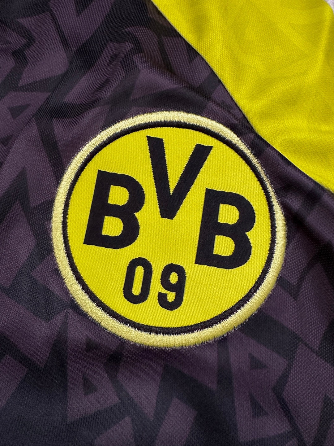 Jersey Retro Borussia Dortmund 1995 1996 Visitante Manga larga escudo