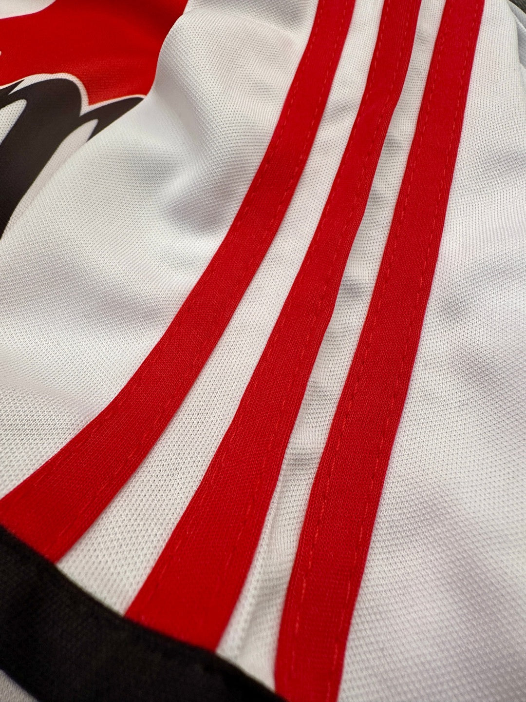 Jersey Retro River Plate 2001 Local Saviola manga