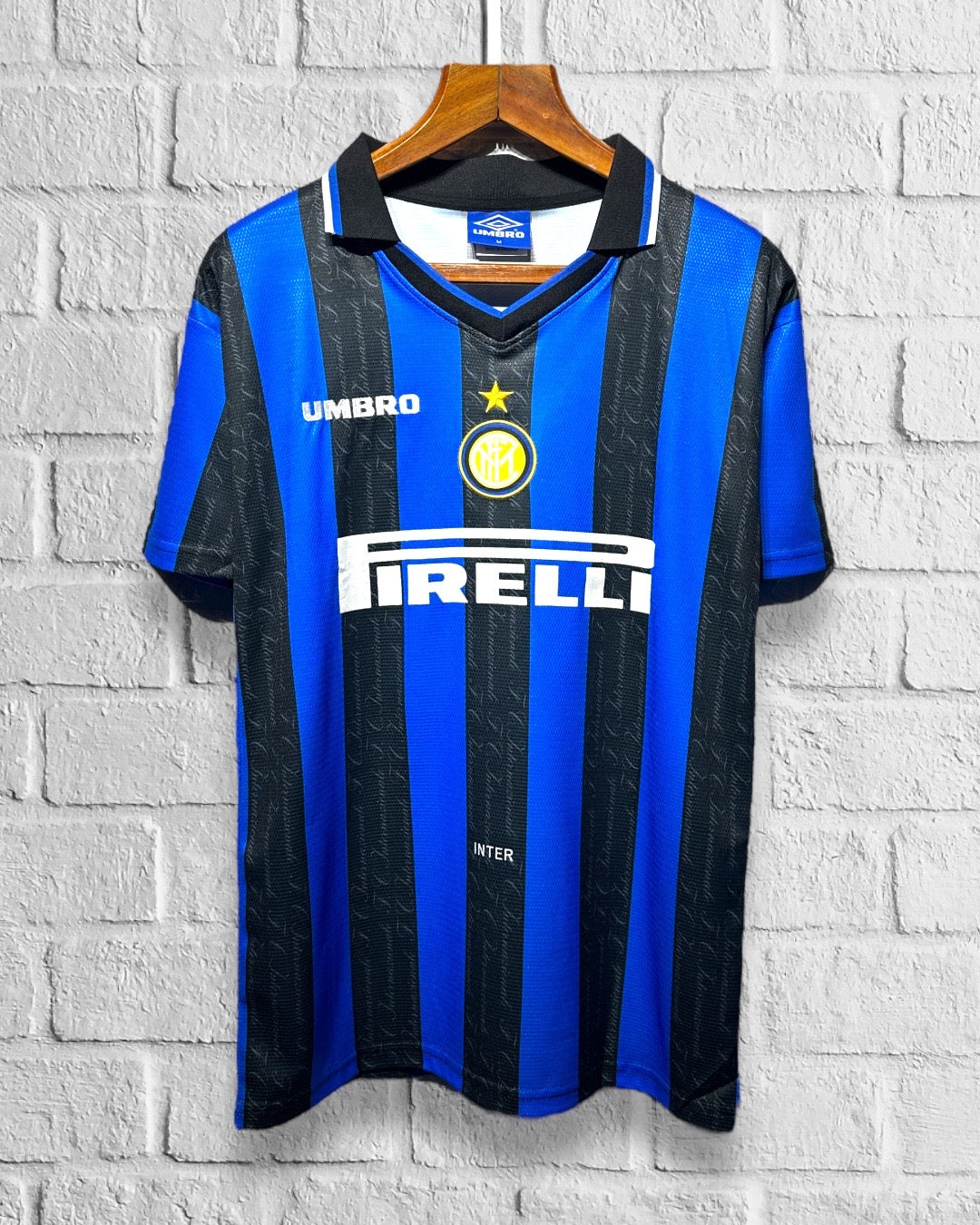 Jersey Retro Inter Milan 1997 1998 Local Ronaldo 