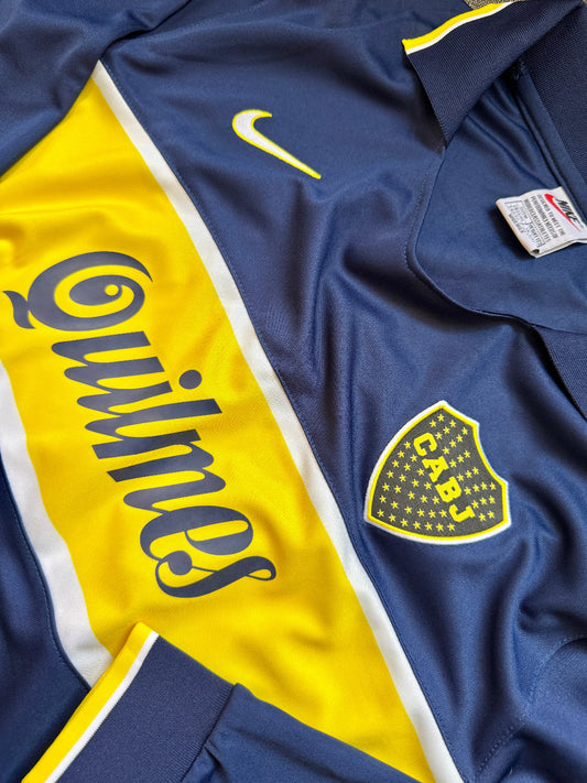 Jersey Retro Boca Juniors 1997 1998 Manga Larga Maradona