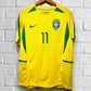 Jersey Retro Brasil 2002 Local Ronaldinho Campeón