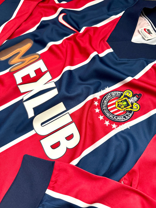 Jersey Retro Chivas Guadalajara 1997 Visitante Manga Larga