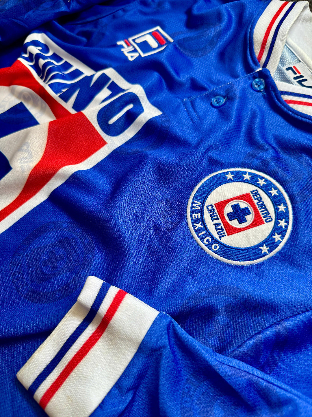 Jersey Retro Cruz Azul 1998 Local Manga larga