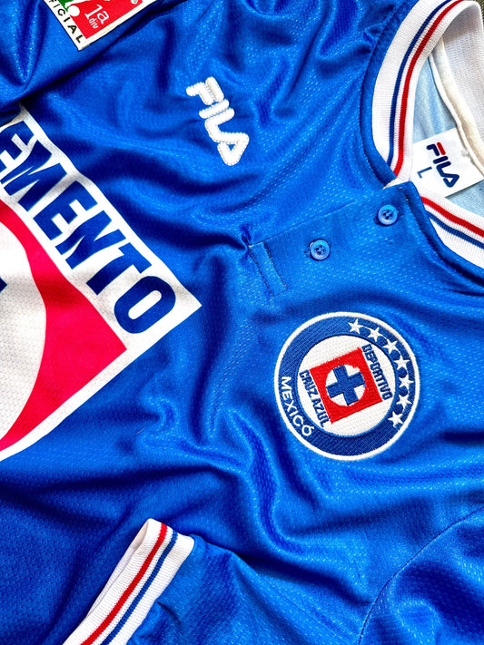 Jersey Retro Cruz Azul Invierno 1997 Local Manga larga