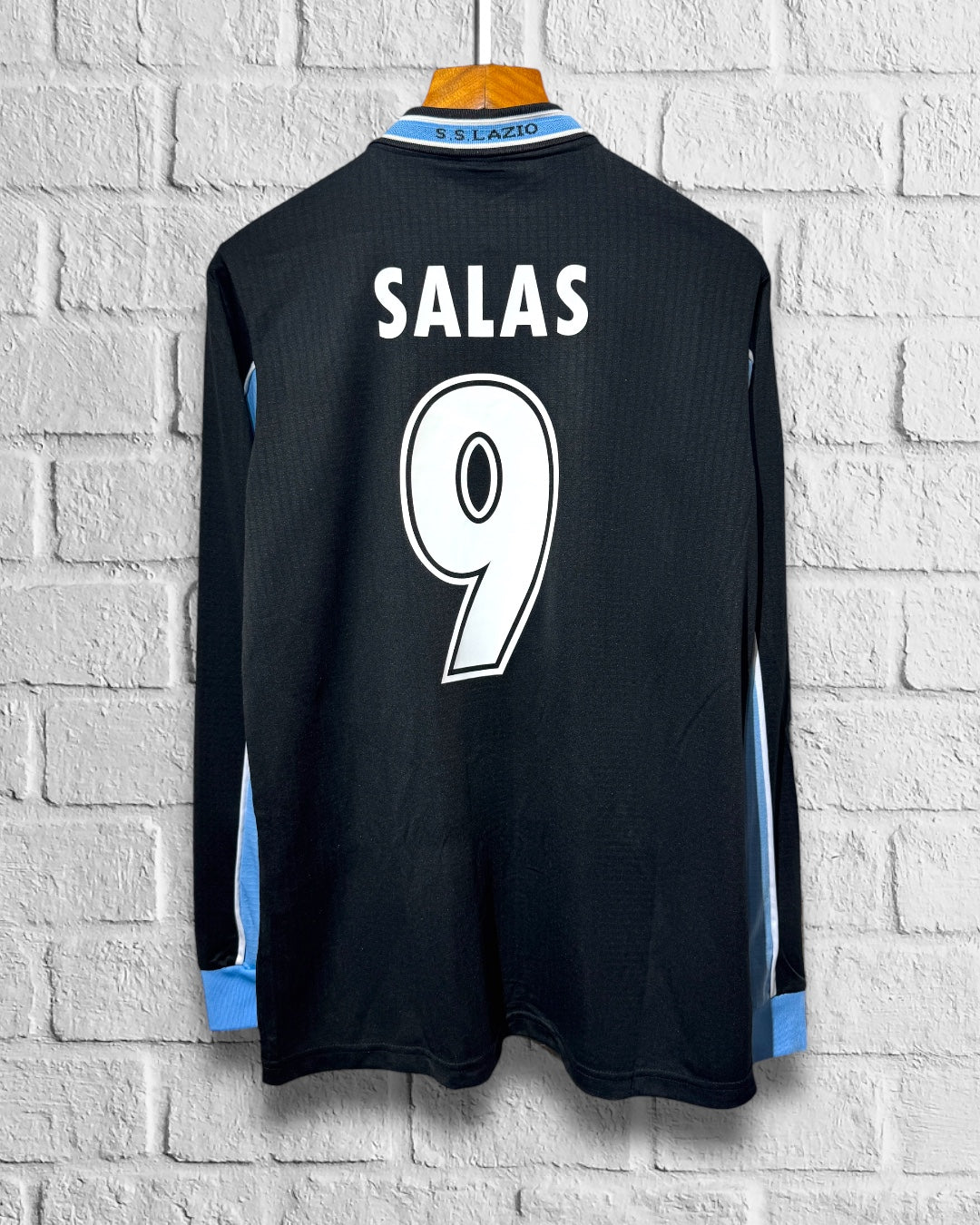 Jersey Retro Lazio 1998 2000 Visitante Manga Larga Salas