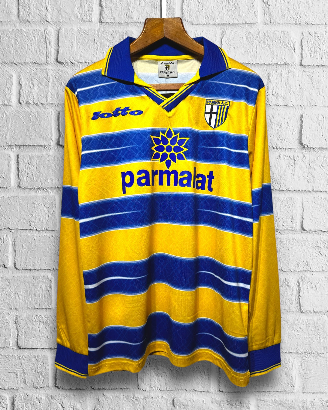 Jersey Retro Parma 1998 1999 Local Manga Larga