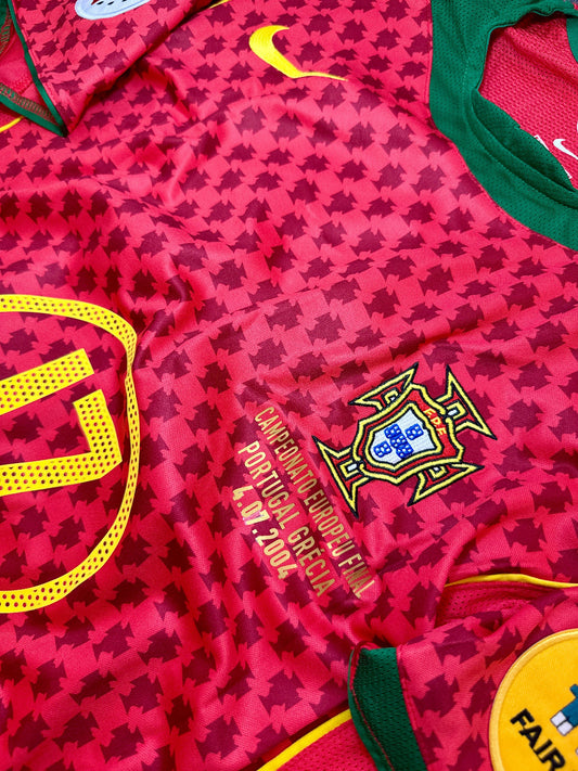 Jersey Retro Portugal Eurocopa 2004 Local Cristiano Ronaldo
