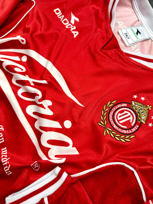 Jersey Retro Toluca 1998 1999 Local Manga Larga Jose Saturnino Cardozo