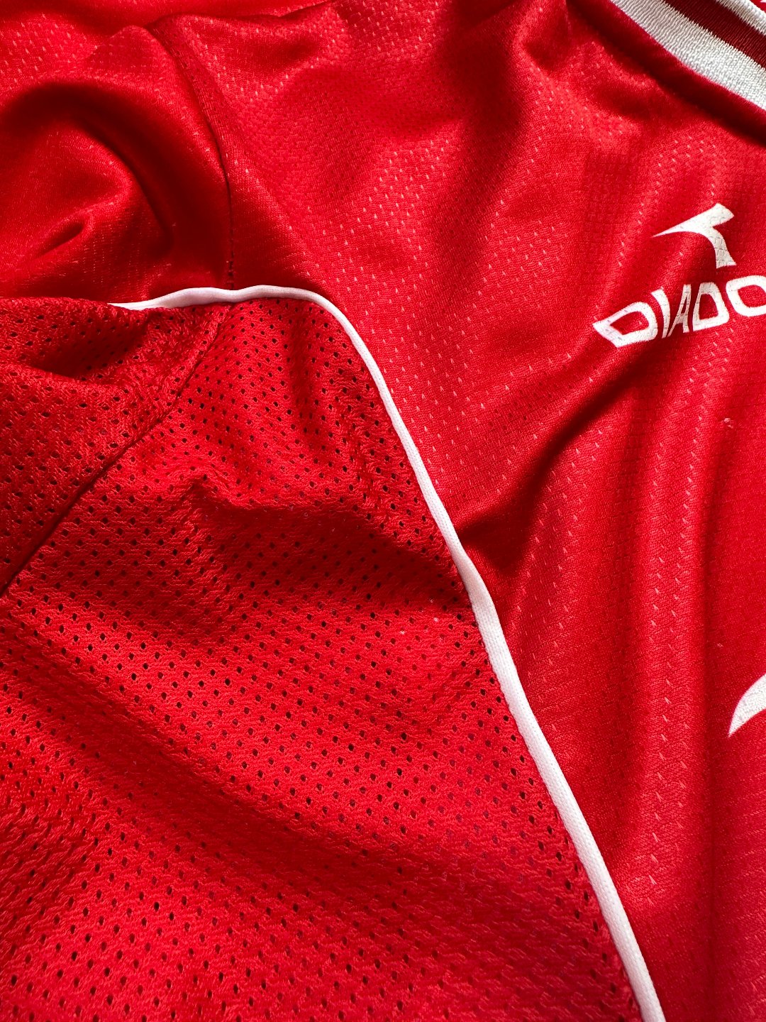 Jersey Retro Toluca 1999 2000 Local Jose Saturnino Cardozo detalle 2