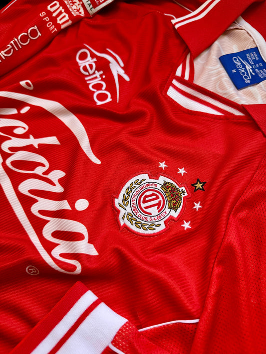 Jersey Retro Toluca 1999 2000 Local Manga Larga Jose Saturnino Cardozo