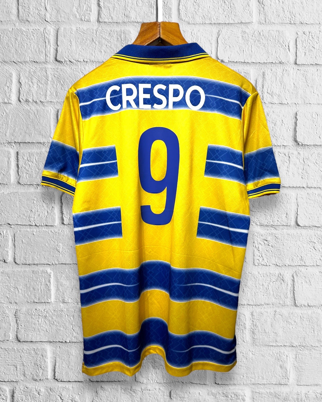 Jersey Retro Parma 1998 1999 Local Crespo dorsal