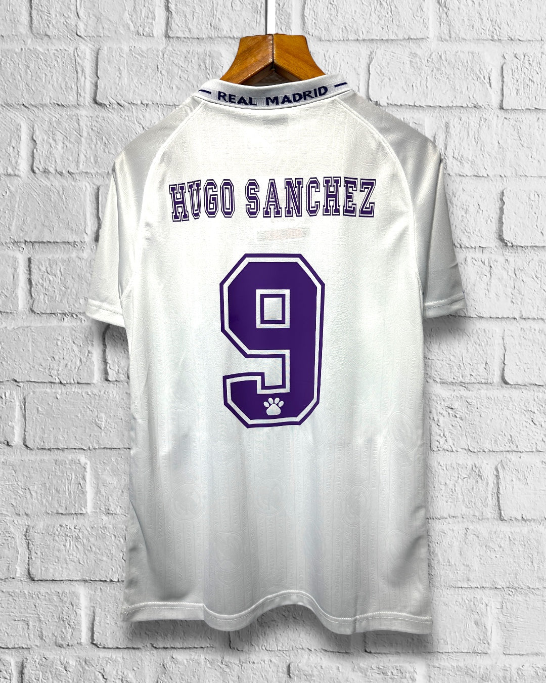 Jersey Retro Real Madrid 1996 1997 Local Homenaje Hugo Sanchez