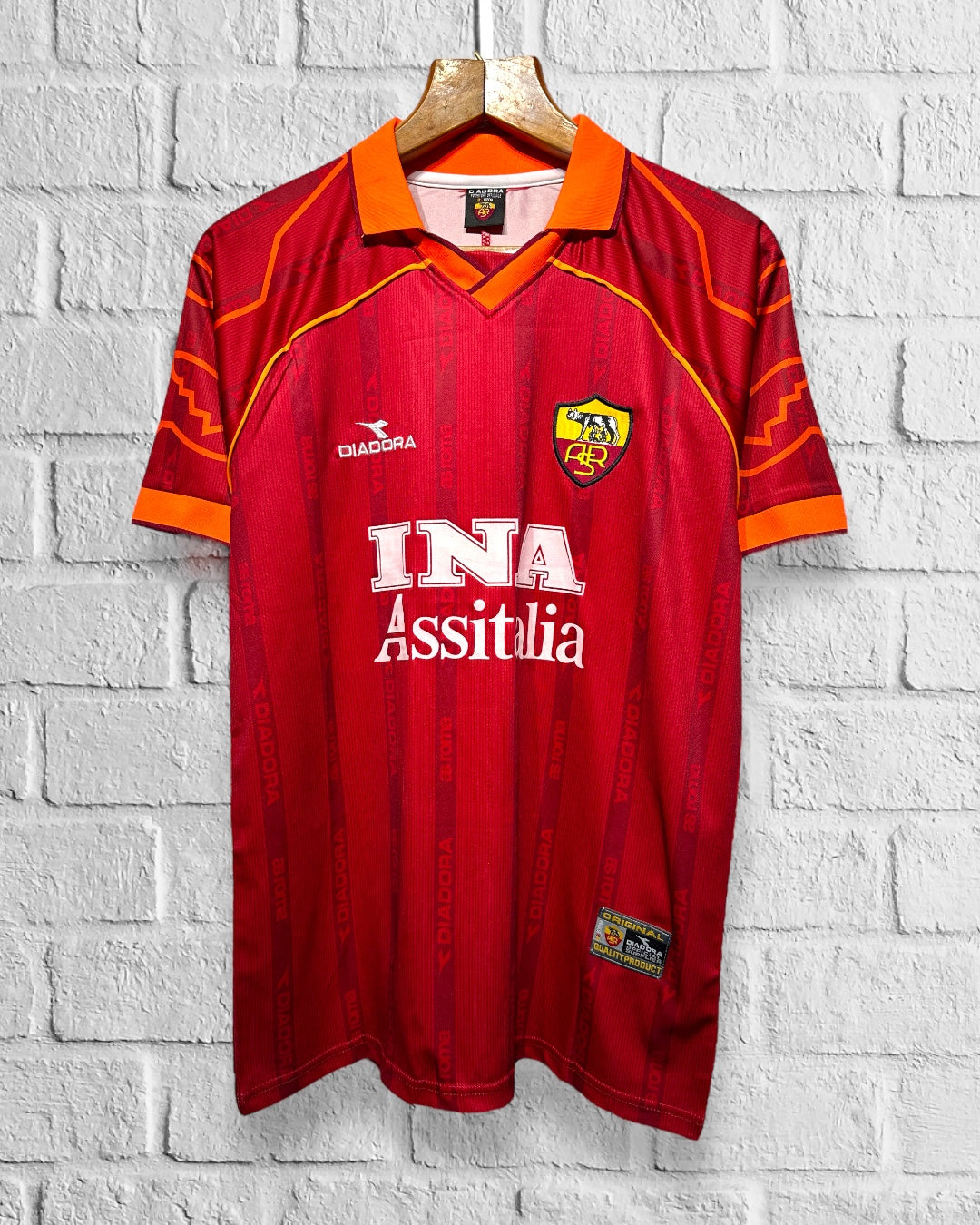 Jersey Retro Roma 1999 2000 Local Totti