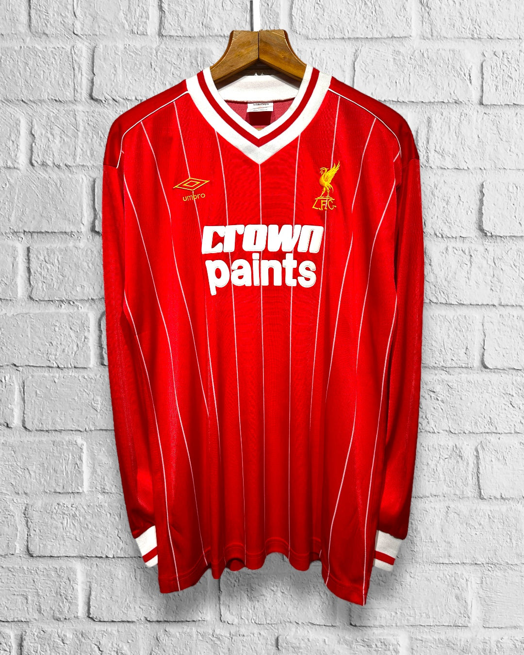 Jersey Retro Liverpool 1982 1983 Local Manga Larga