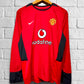 Jersey Retro Manchester United 2002 2003 2004  Local Ronaldo Manga Larga